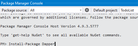NuGet Console