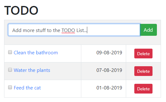 The final TODO List